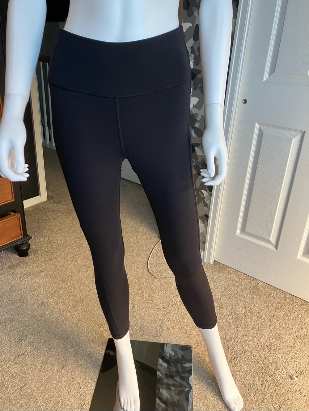 Athleta Black Cropped High-Waist Leggings